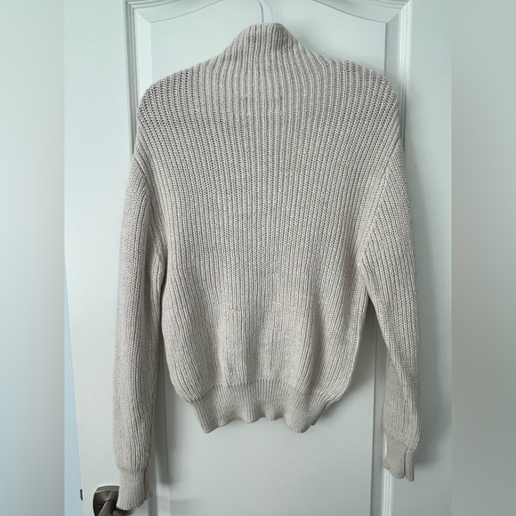 Aritzia Wilfred Cream Merino Wool Turtleneck Montpellier Sweater - Picture 8 of 13